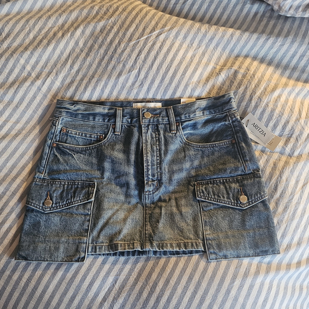 Aritzia Denim Mini Skirt